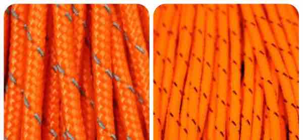 (image for) ReflectiveNeonOrangeBlacklightTacticalParacord